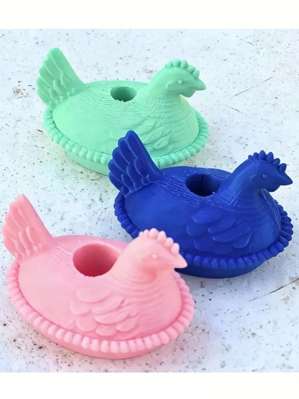 New! Hen on Nest 3D Printed Water Bottle Stanley Straw Topper Chicken Charm